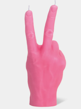 54 Celsius CandleHand Gesture Candle Victory - Peace