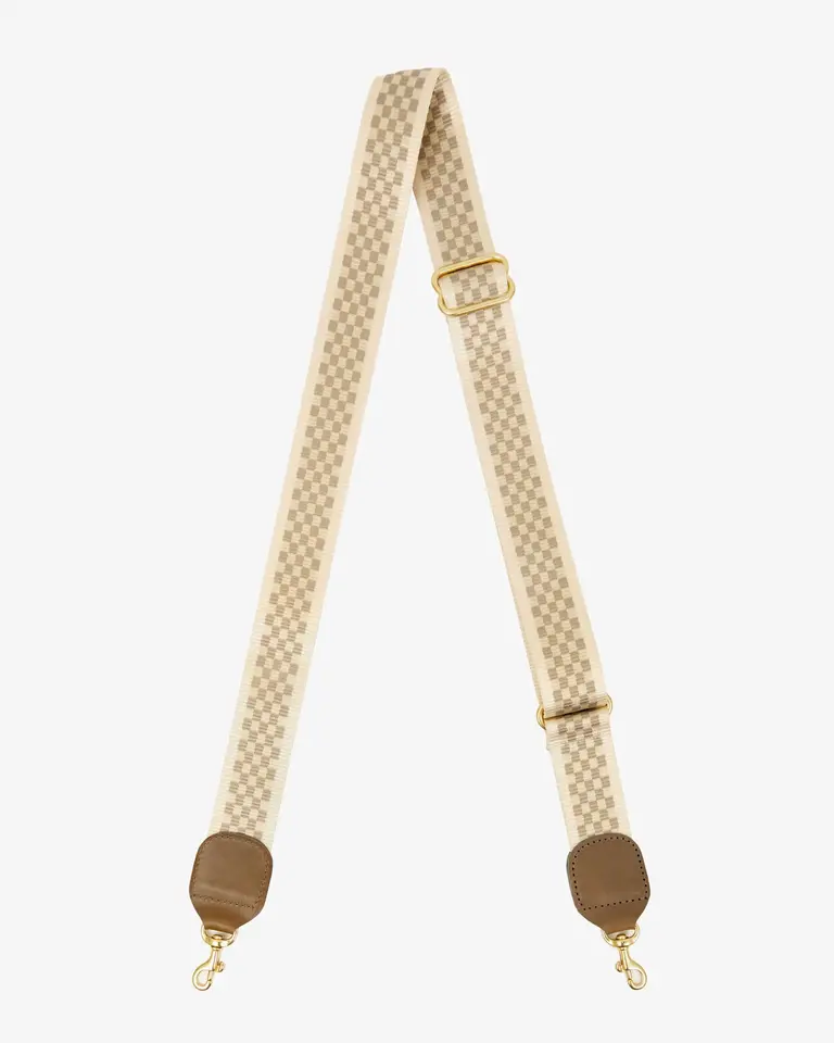 Clare V. Adjustable Crossbody Strap - Checker