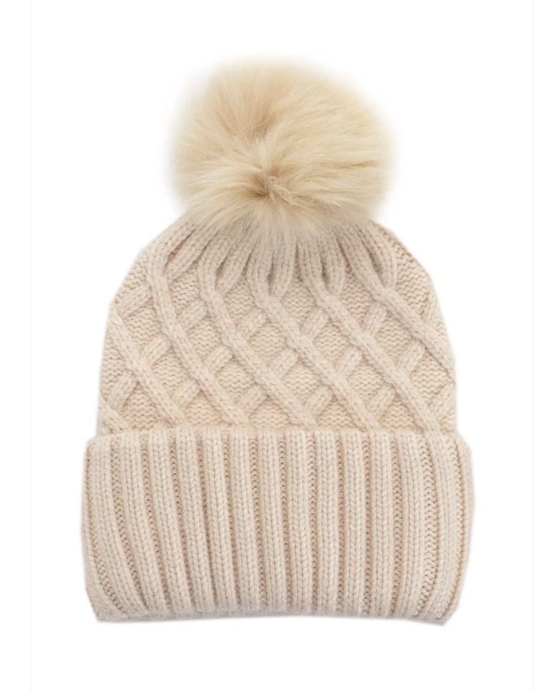 Mitchie's Matchings Knitted Hat w/ Pom