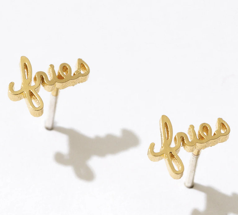 Larissa Loden Fries Word Studs
