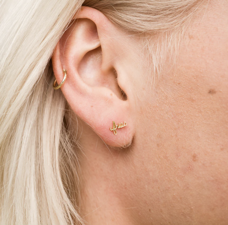 Larissa Loden Fries Word Studs