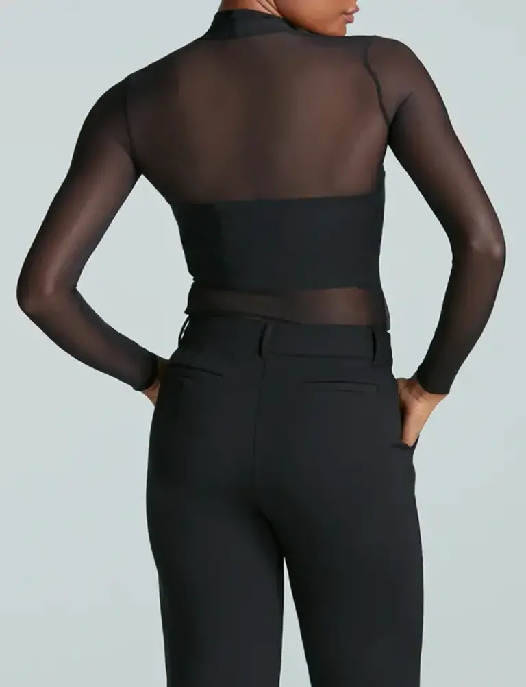 Commando Chic Mesh LS Turtleneck