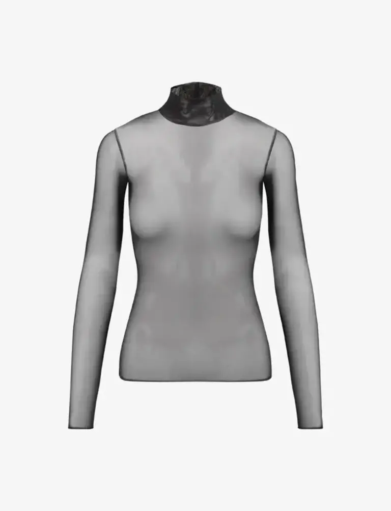 Commando Chic Mesh LS Turtleneck