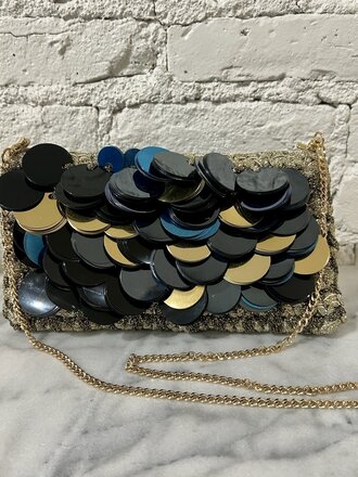 Lorenza Gandaglia Design Sidecar Jumbo Sequin Clutch
