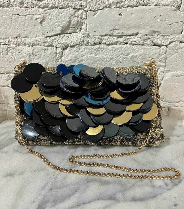 Lorenza Gandaglia Design Sidecar Jumbo Sequin Clutch