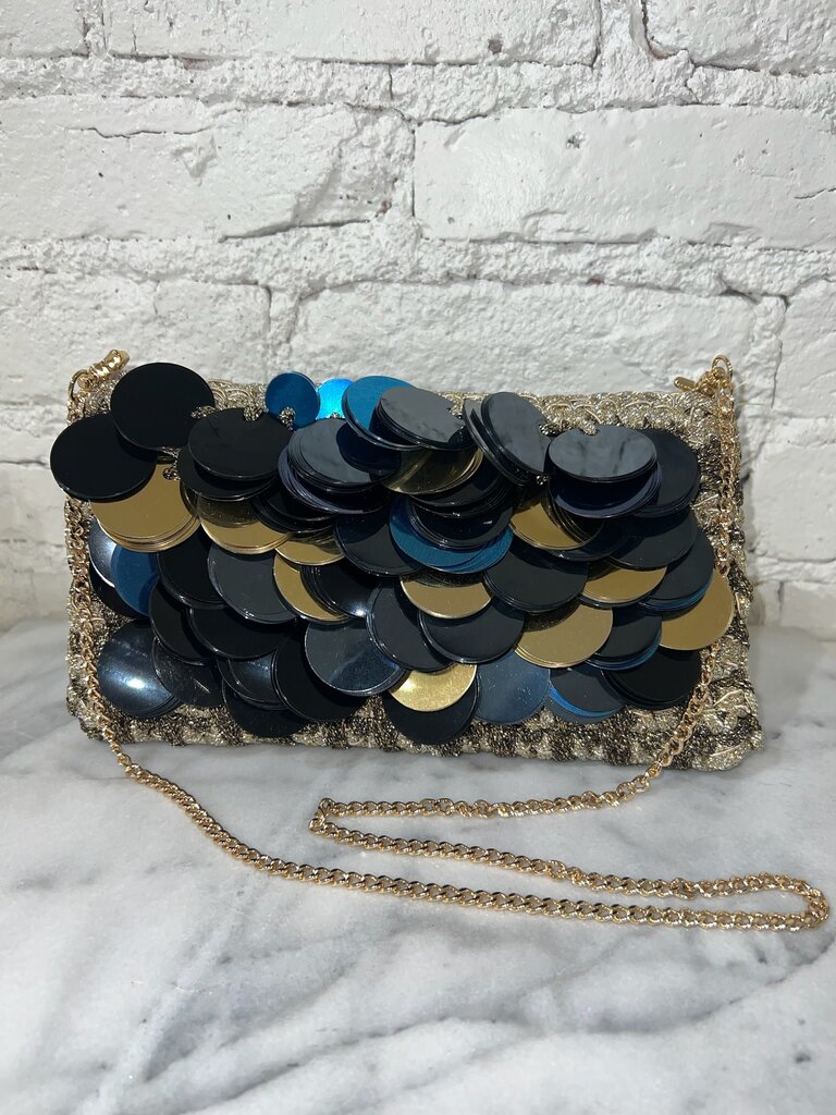 Lorenza Gandaglia Design Sidecar Jumbo Sequin Clutch