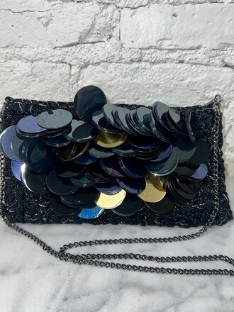 Lorenza Gandaglia Design Sidecar Jumbo Sequin Clutch