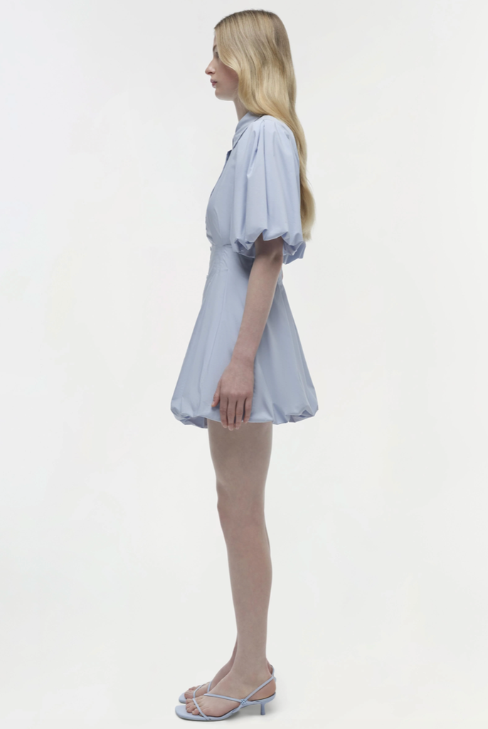 Simkhai Cleo Balloon Pintuck Mini Dress