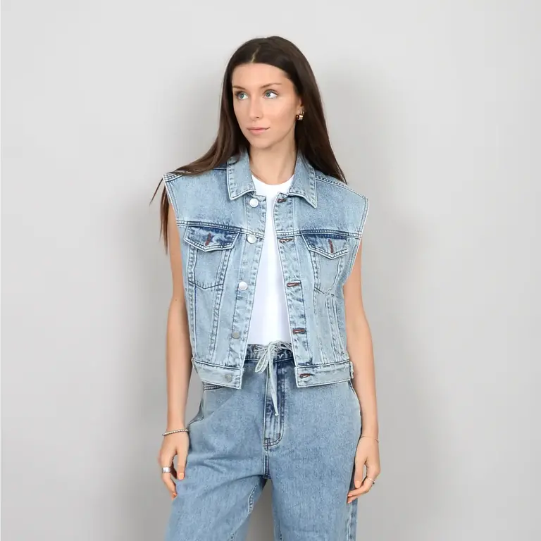RD Style Boranis Denim Motor Vest
