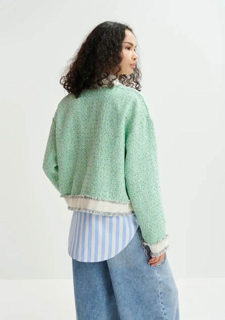 Essentiel Antwerp Hoola Cropped Tweed Jacket