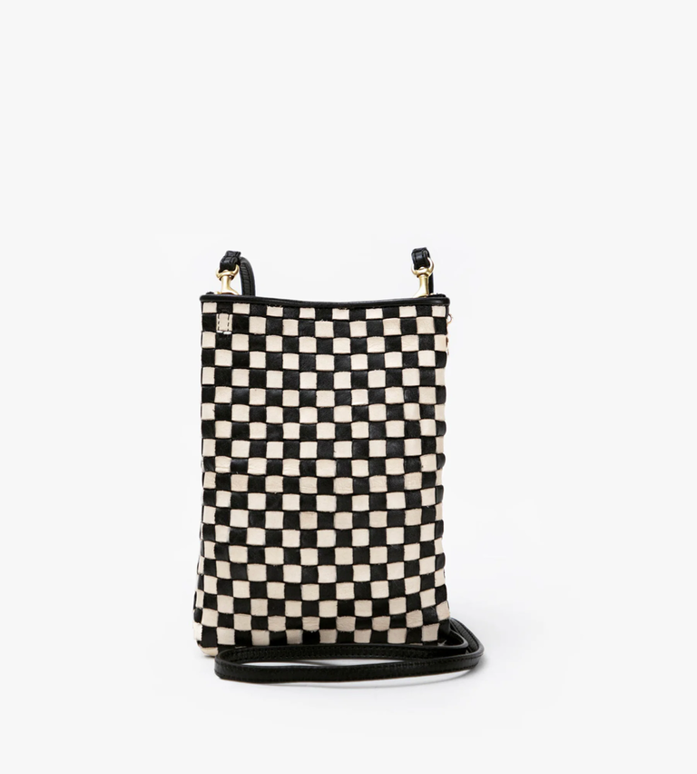 Clare V. Woven Checker Poche