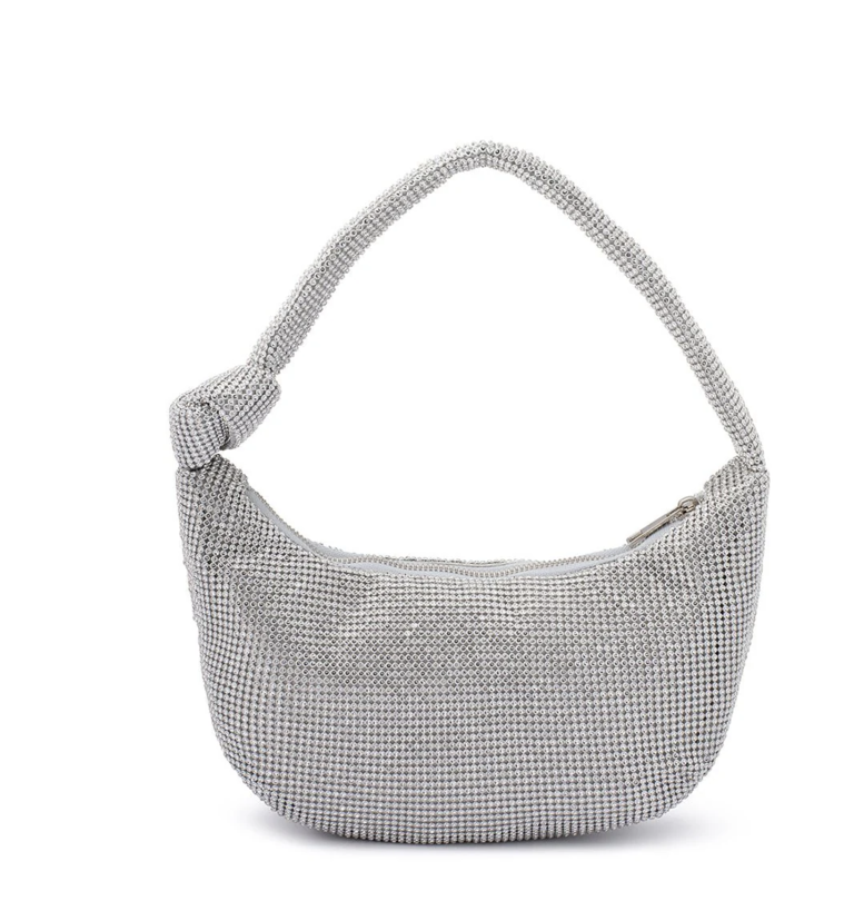 Olga Berg Jessica Crystal Mesh Bag