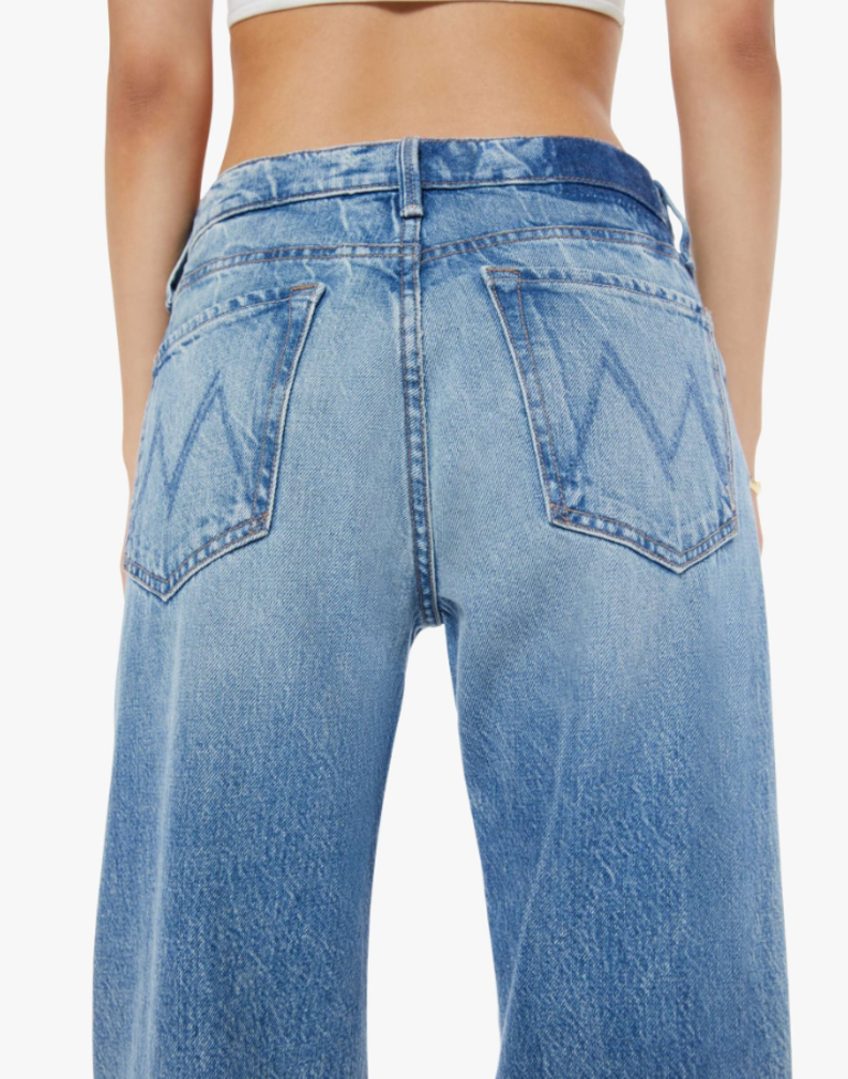 Mother Denim Lil Dodger Button Sneak - Wipeout