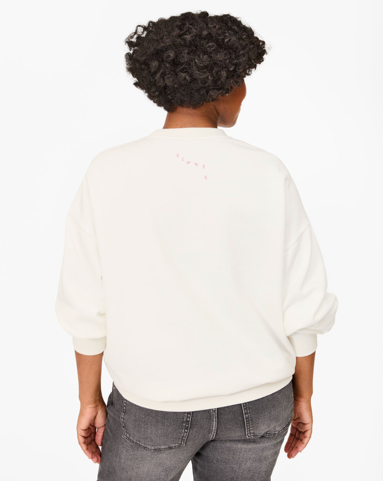 Clare V. Oversized Sweatshirt - ICONIQUE