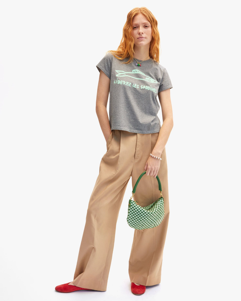 Clare V. Classic Tee - Liberez Leș Sardines in Mist