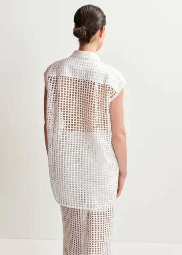 Essentiel Antwerp Harness Sequin Mesh Shirt