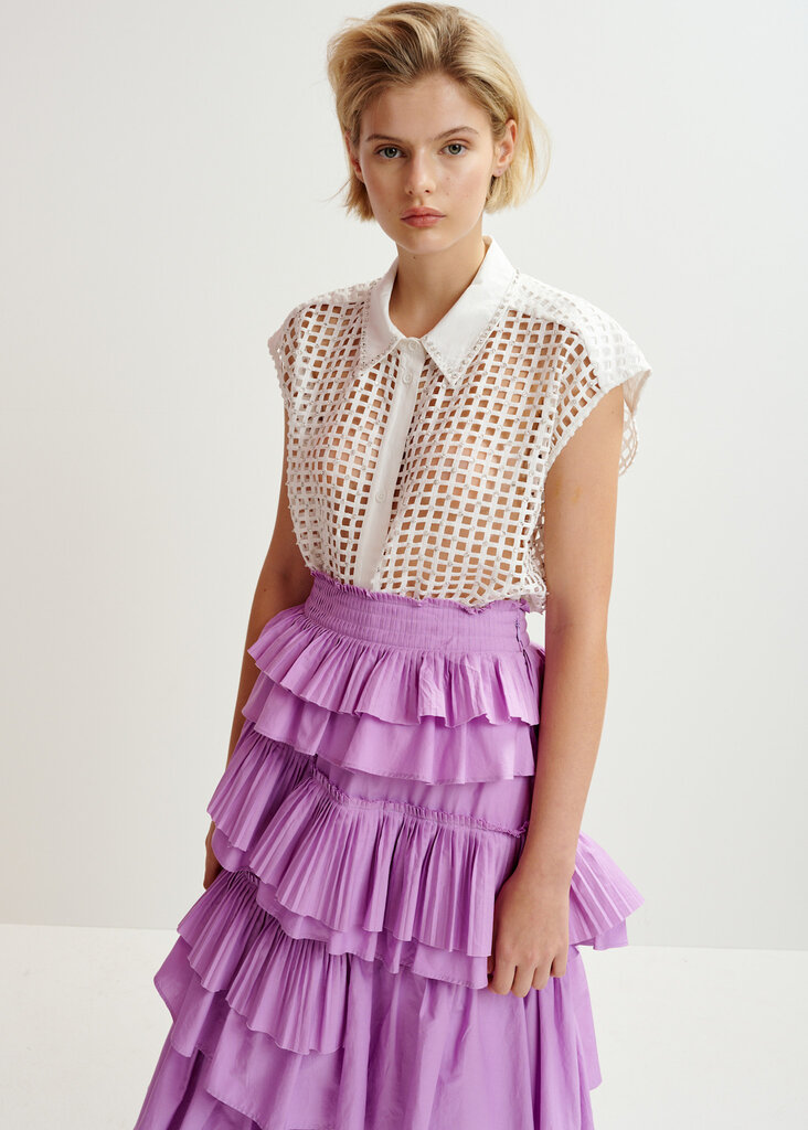 Essentiel Antwerp Harness Sequin Mesh Shirt