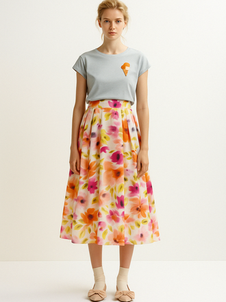 Essentiel Antwerp Hosanna Pleated Midi Skirt