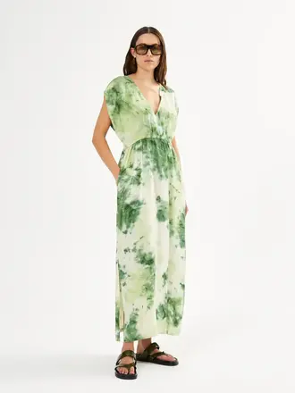 Rabens Saloner Indi Fusion Elastic Waist Dress