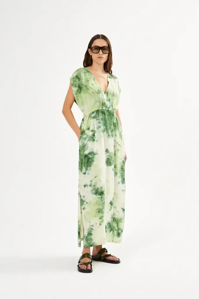 Rabens Saloner Indi Fusion Elastic Waist Dress