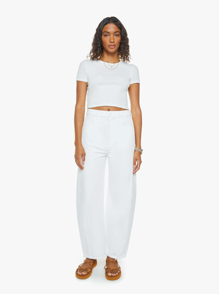 Mother Denim The Full-Pipe Ankle - Picket Fence