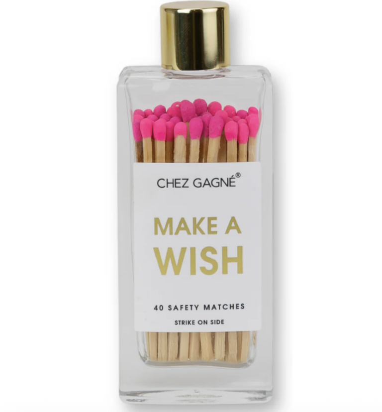 Chez Gagne Glass Bottle Matches