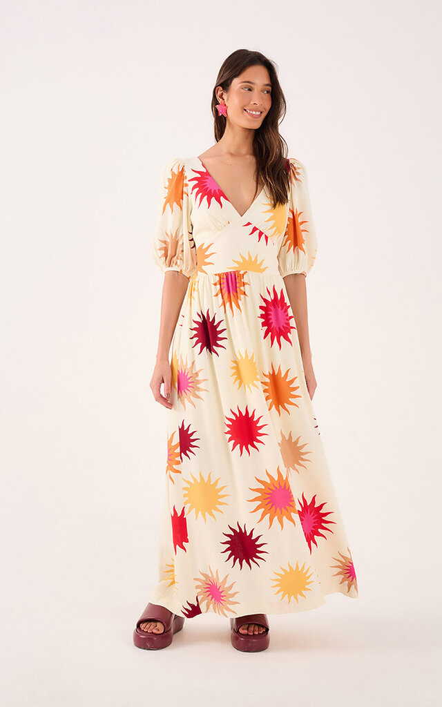 Dress To Clothing Cali Print Maxi Dress