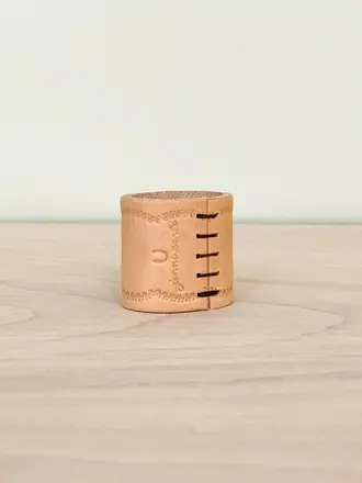 Jenni Earle Leather Bandana Slide Jenni Earle Leather Bandana Slide