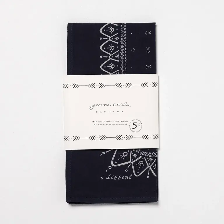 Jenni Earle "i dissent" bandana