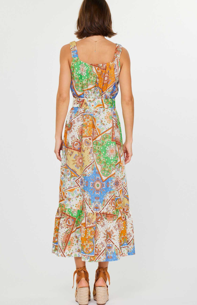 Current Air Square Neck Long Dress
