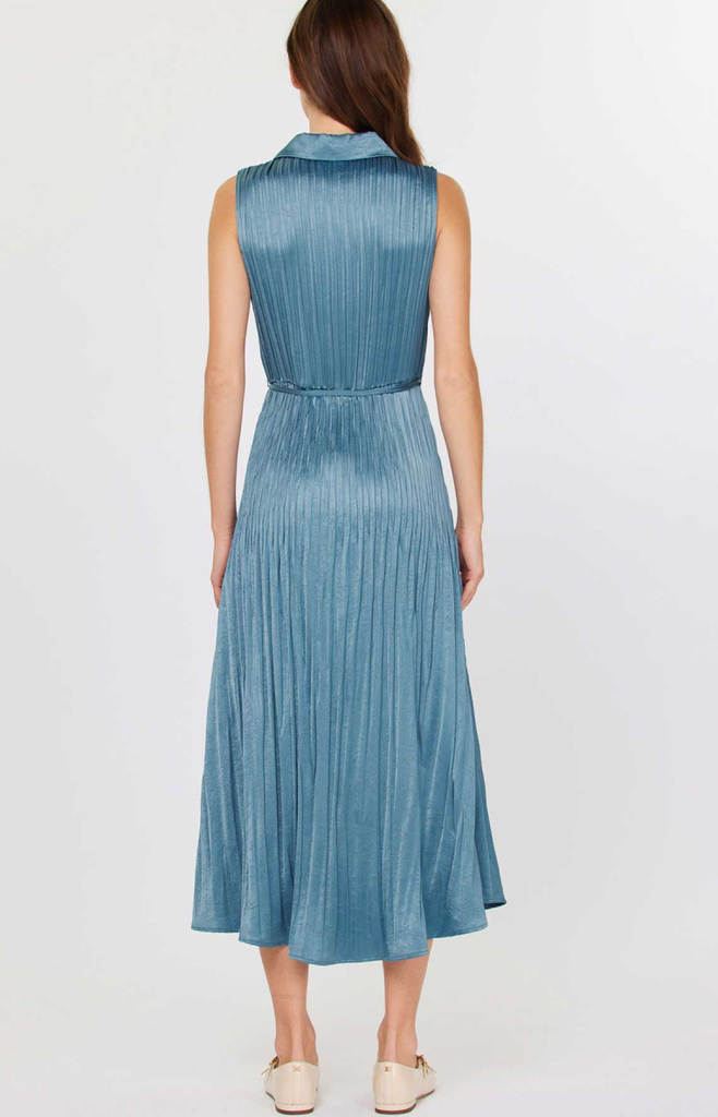 Current Air Button Down Pleated Shirts Dress