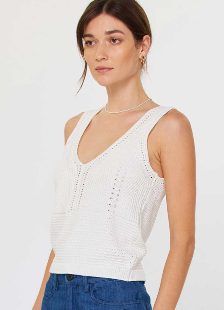 Current Air Cropped Sweater Tank