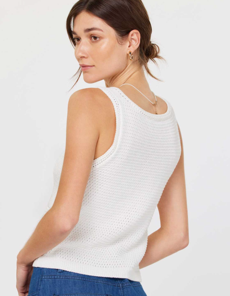 Current Air Cropped Sweater Tank
