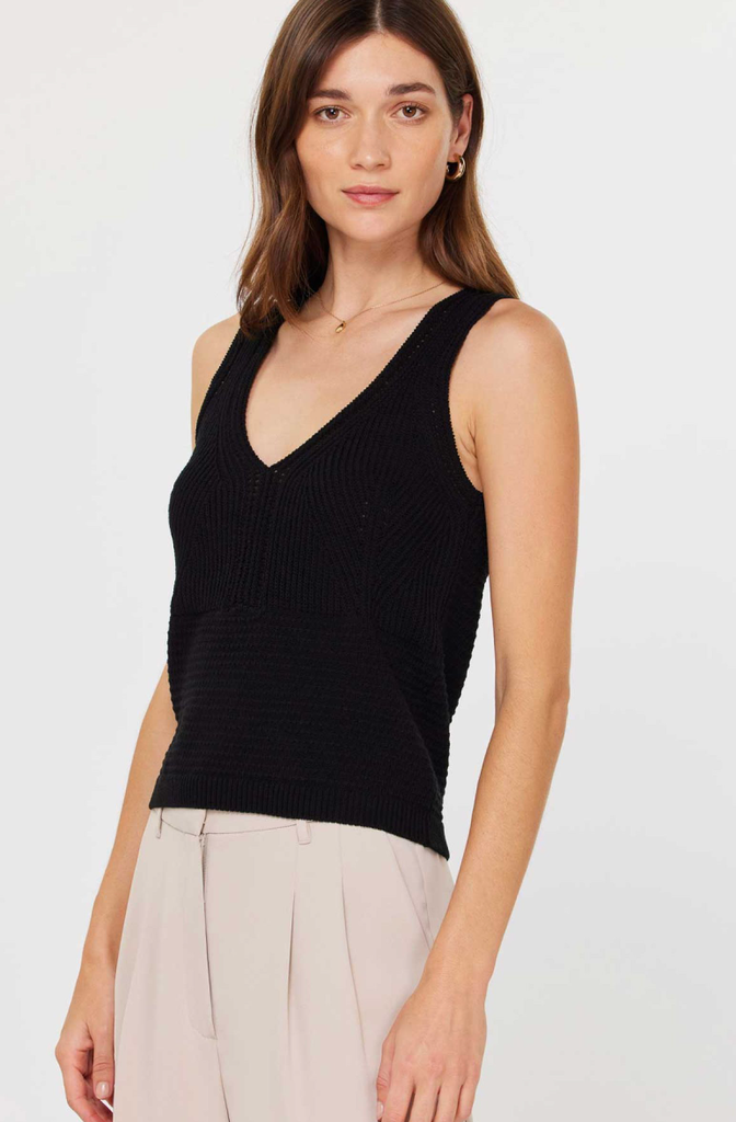 Current Air Cropped Sweater Tank