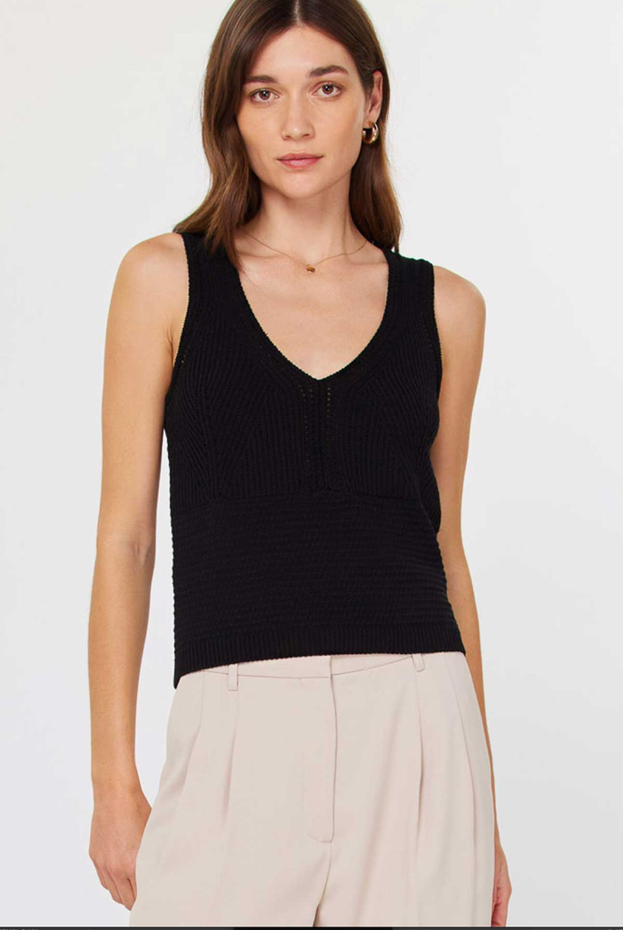 Current Air Cropped Sweater Tank