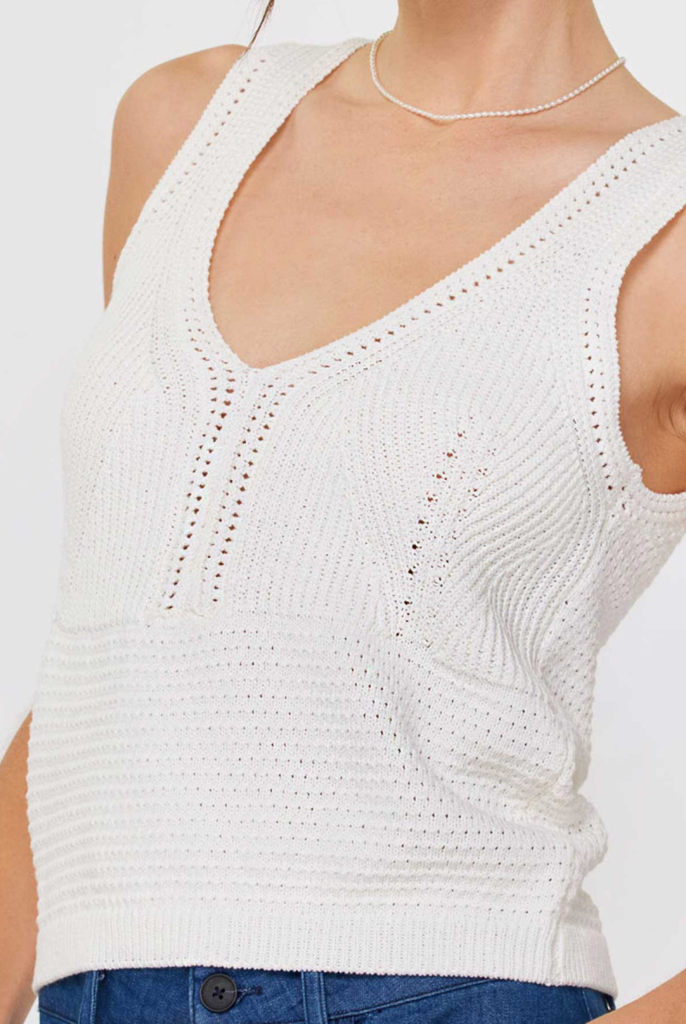 Current Air Cropped Sweater Tank
