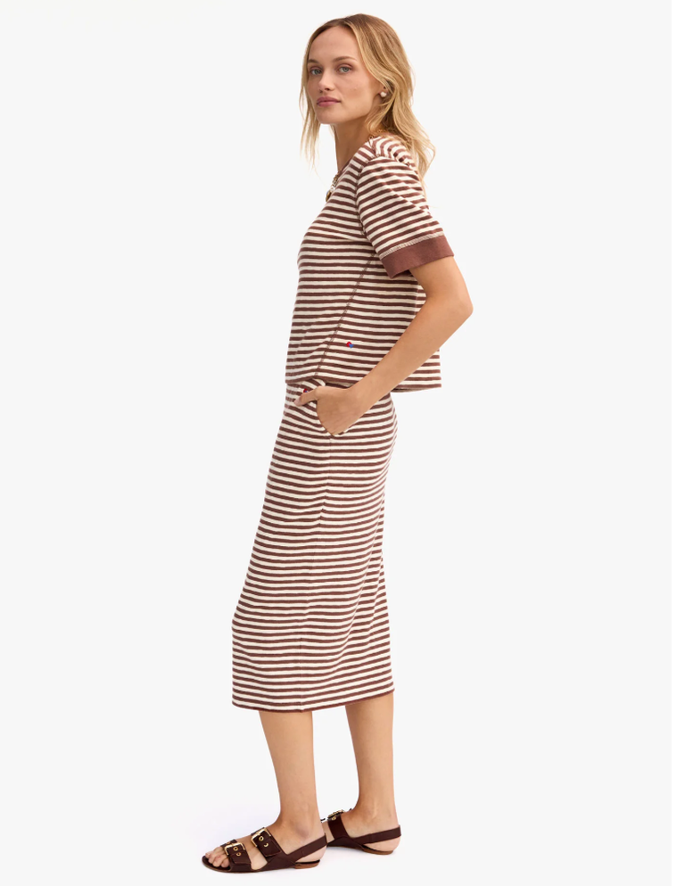 Clare V. Le Tube Skirt - Stripe