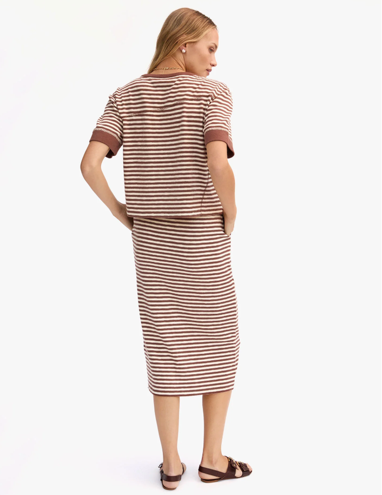 Clare V. Le Tube Skirt - Stripe