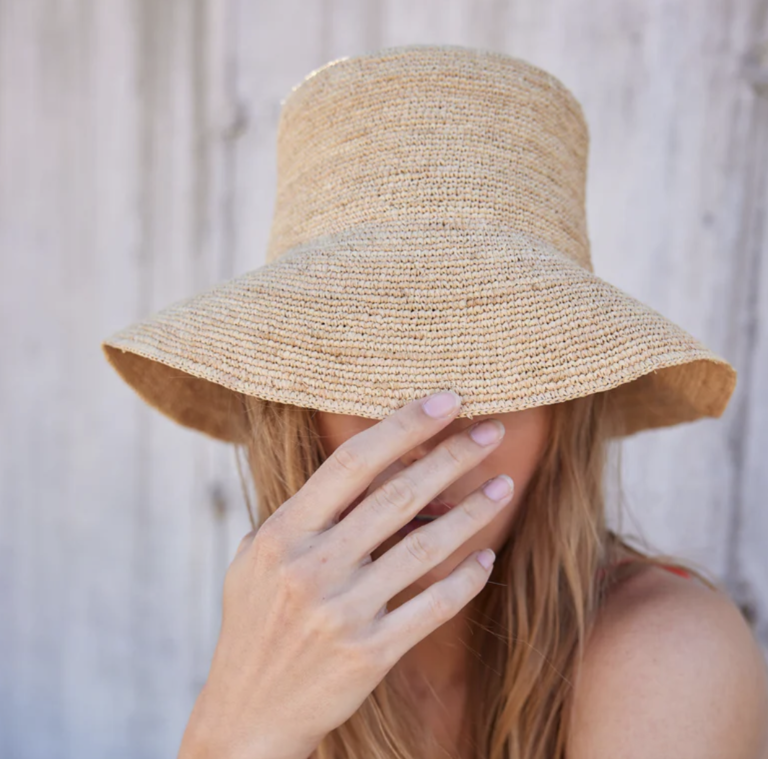 Hat Attack Chic Crochet Bucket Hat - Natural