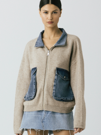 BlankNYC Glow Up Sweater Jacket