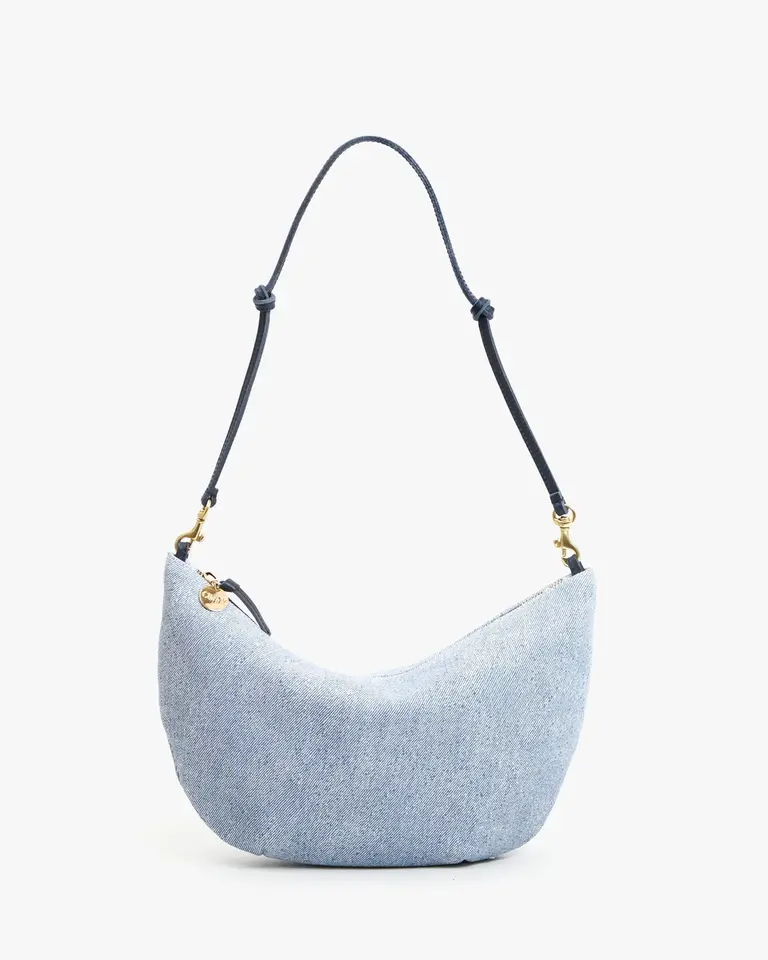 Clare V. Denim Suede Lune