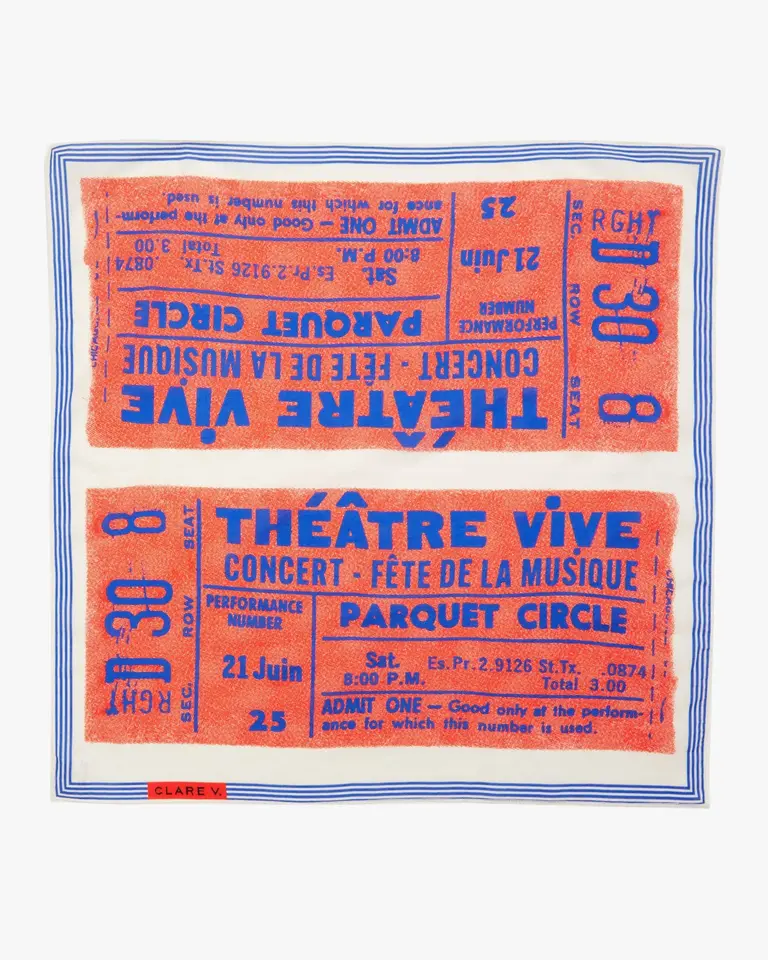 Clare V. Concert Ticket Bandana