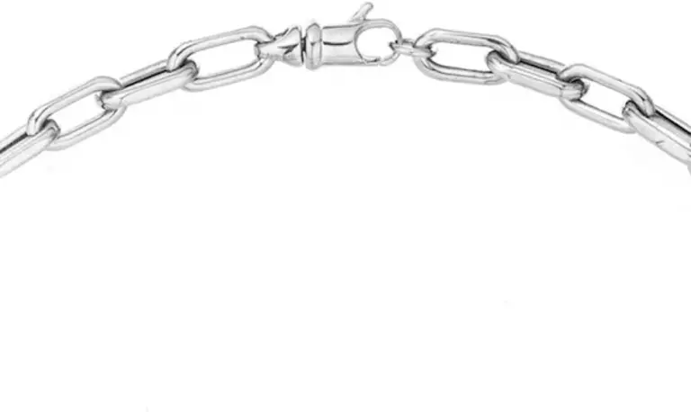 Adina Reyter 5.3mm Wide 16" Italian Chain Link Necklace - SLV