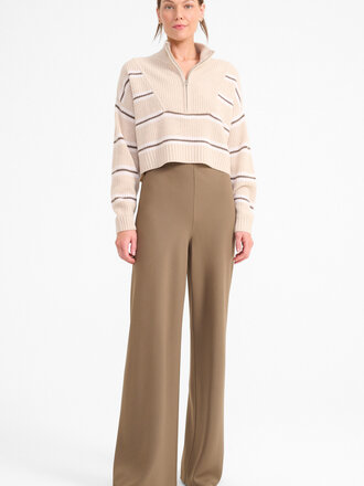 Staud Cropped Hampton Cashmere Sweater