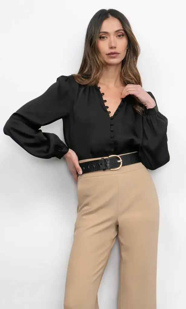 Greylin Aryanna Button Front Blouse