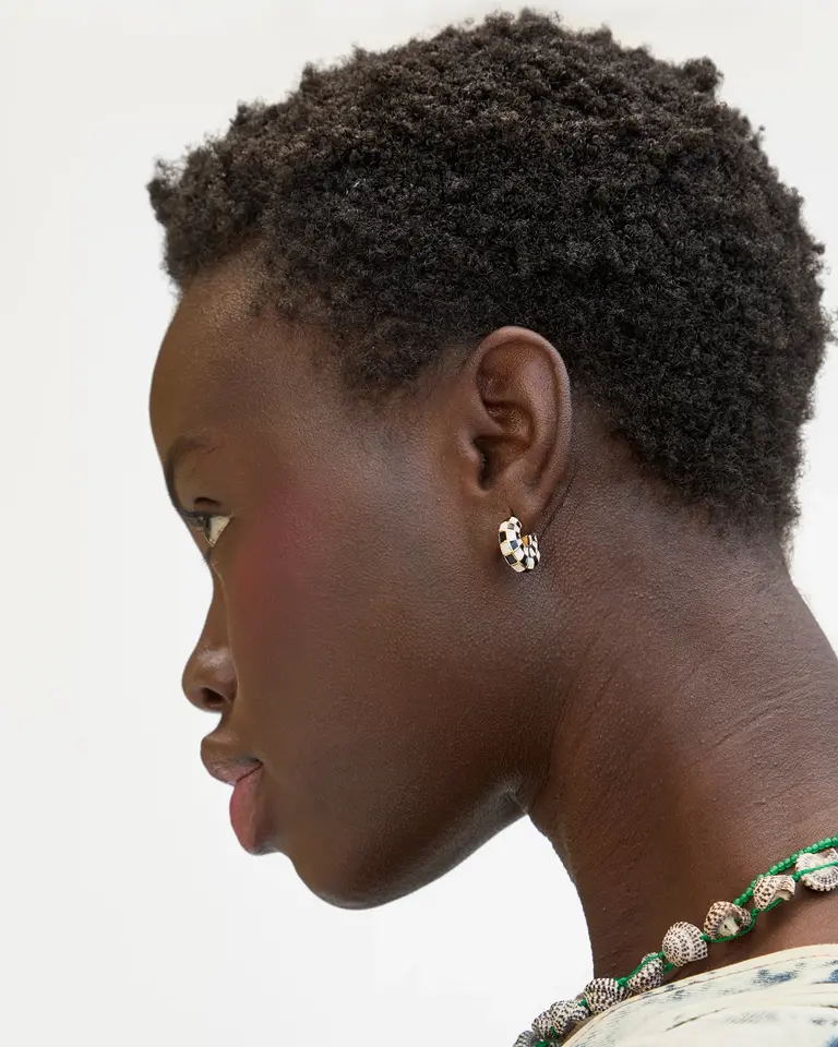 Clare V. Checker Petit Le Hoop