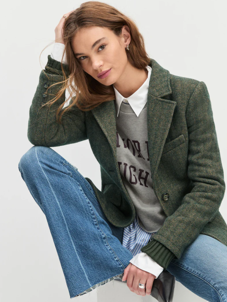 Favorite Daughter City Blazer Yorkshire Herringbone