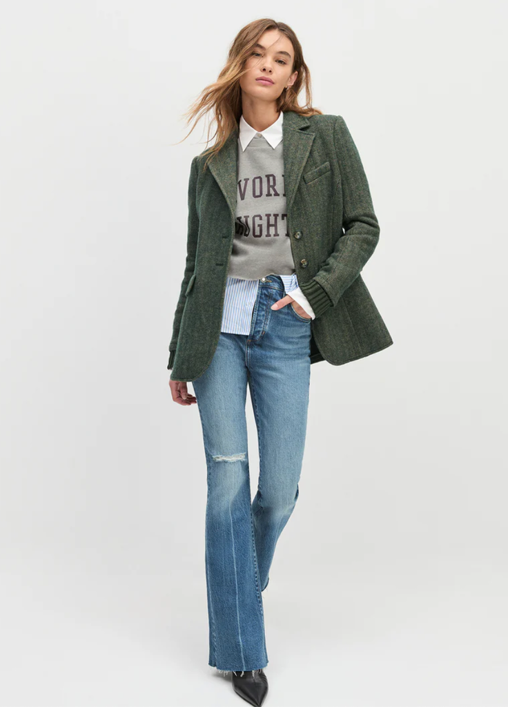 Favorite Daughter City Blazer Yorkshire Herringbone