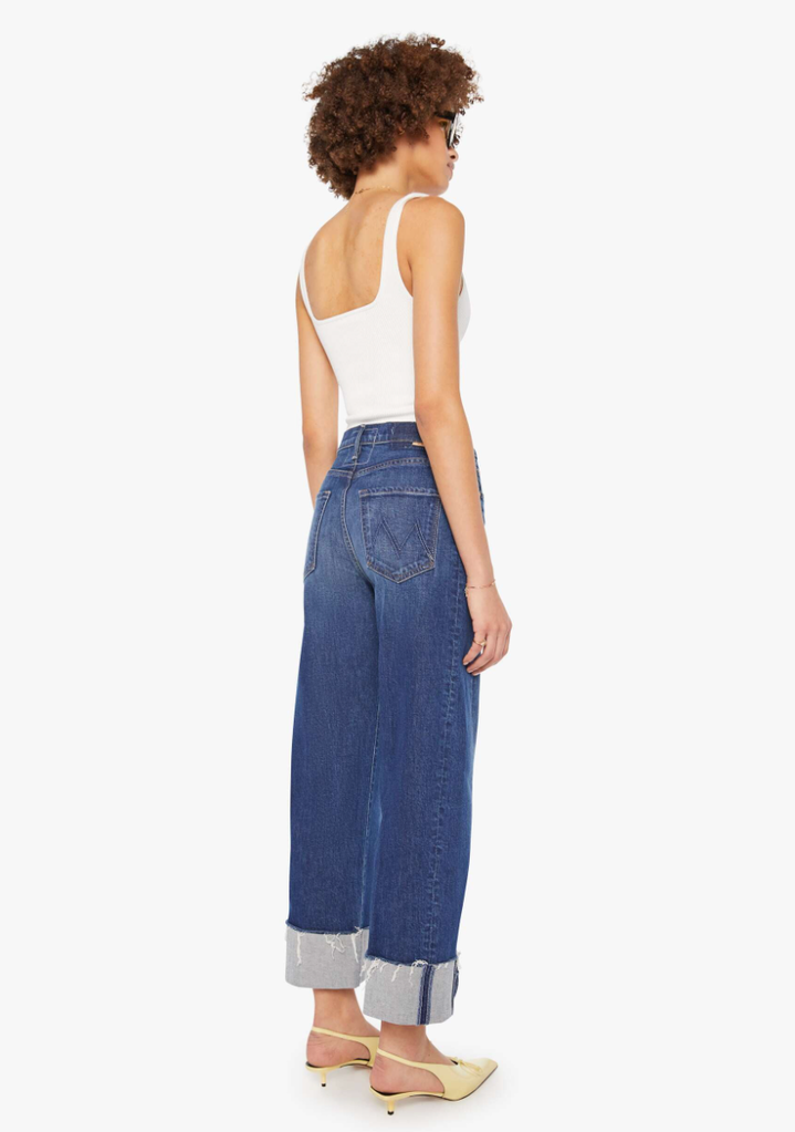 Mother Denim The Half-Pipe Ankle Cuff Fray in Perfectly Imperfect