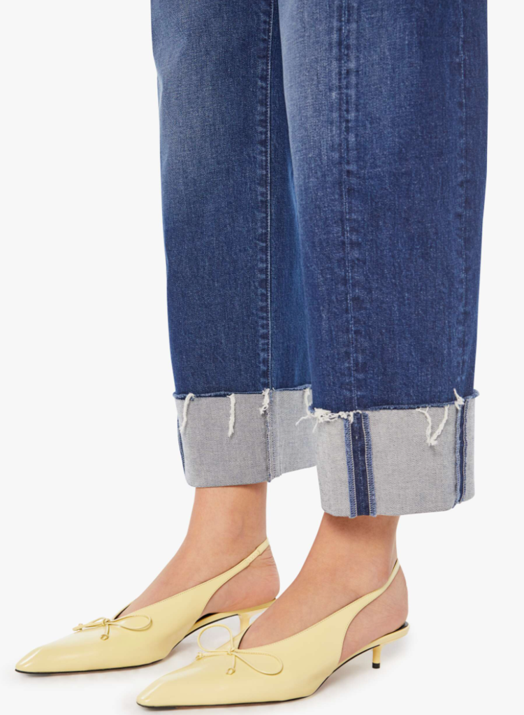 Mother Denim The Half-Pipe Ankle Cuff Fray in Perfectly Imperfect
